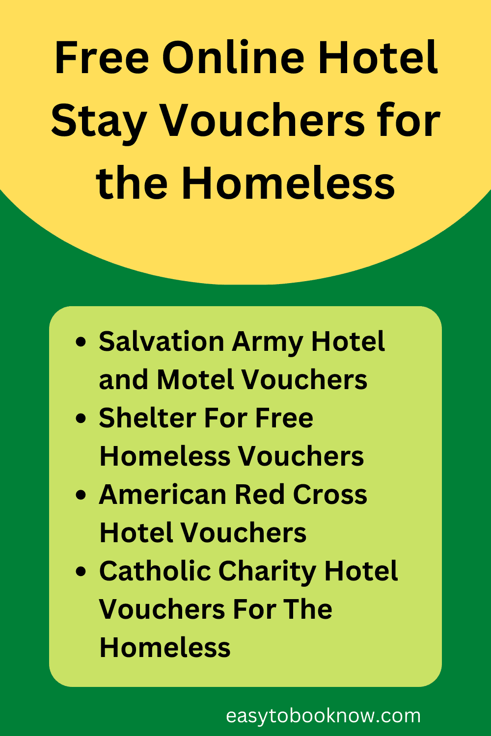 Free Hotel Stay Voucher for Homeless Online 2024