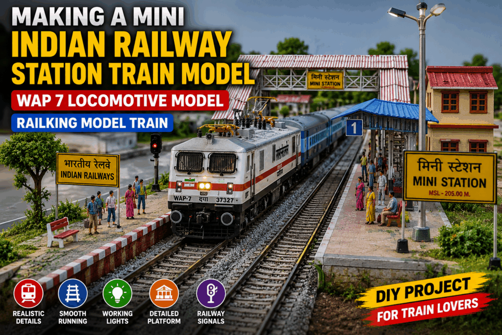 Indian Railway Station Train Model