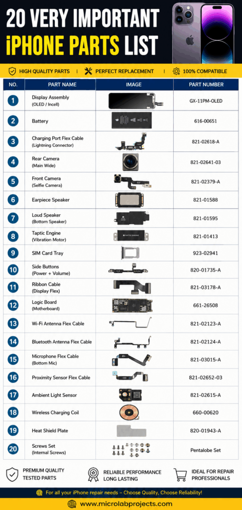 Important iPhone Parts